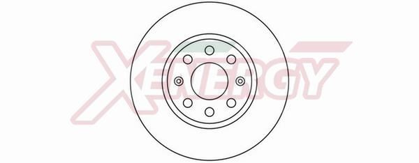 AP XENERGY X602023: Bremseskive Ø: 257mm, ventileret, Ø: 257mm, lakeret