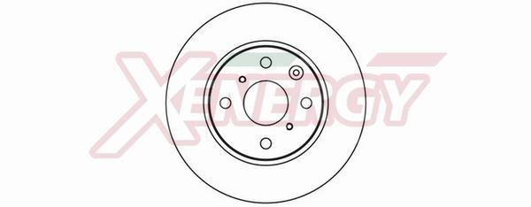 AP XENERGY X602041: Bremseskive Ø: 247mm, ventileret, Ø: 247mm, lakeret