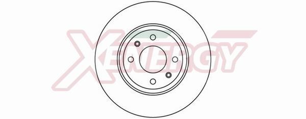 AP XENERGY X602065: Δισκόπλακα Ø: 283mm, αεριζόμενο, Ø: 283mm, βαμμένο