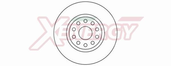 AP XENERGY X602066: Piduriketas Ø: 281mm, õhutusega, Ø: 281mm