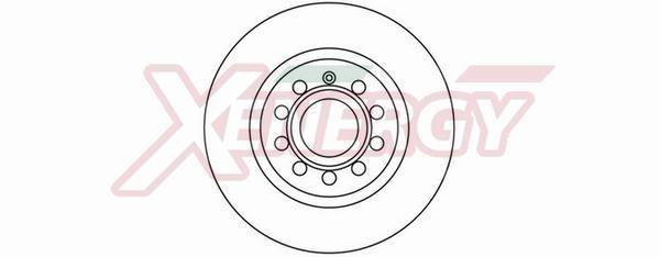 AP XENERGY X602191: Piduriketas Ø: 280mm, õhutusega, Ø: 280mm, värvitud