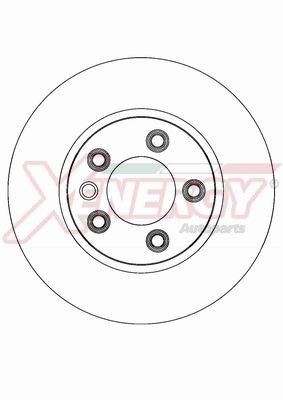 AP XENERGY X602486: Piduriketas Ø: 330mm, õhutusega, Ø: 330mm, värvitud