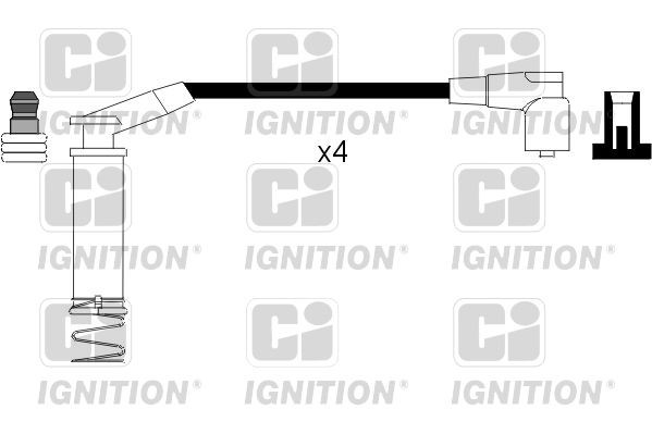 QUINTON HAZELL XC795: Augstsprieguma vadu komplekts 170mm, ar karstumizturīgu ekrānu, CI