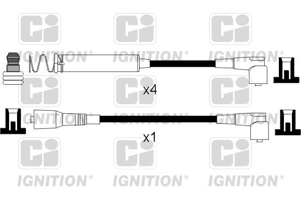 QUINTON HAZELL XC995: Augstsprieguma vadu komplekts 205mm, CI