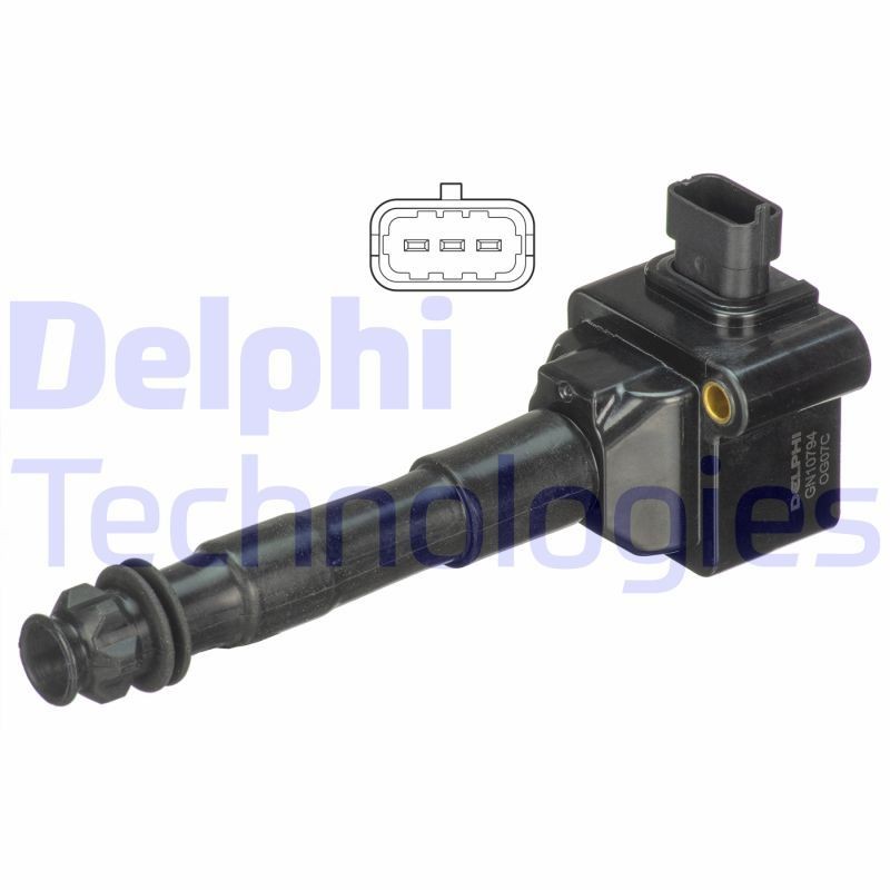 DELPHI GN10794-12B1: Aizdedzes spole 12V, 3polu