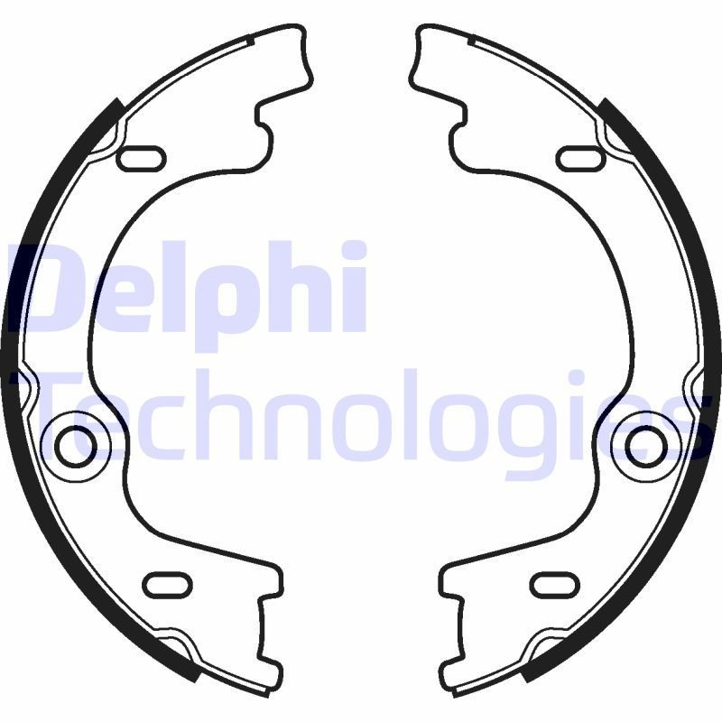 DELPHI LS2129: Zestaw szczęk hamulcowych, hamulec postojowy