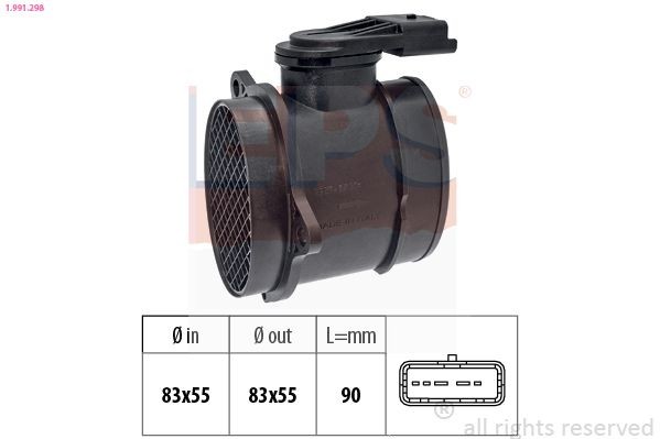 EPS 1.991.298: Oro masės jutiklis Made in Italy - OE Equivalent