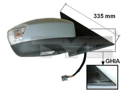 TYC 310-0120: Specchietto retrovisore esterno Sx