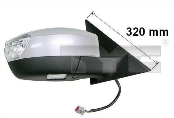 TYC 310-0126: Specchietto retrovisore esterno Sx