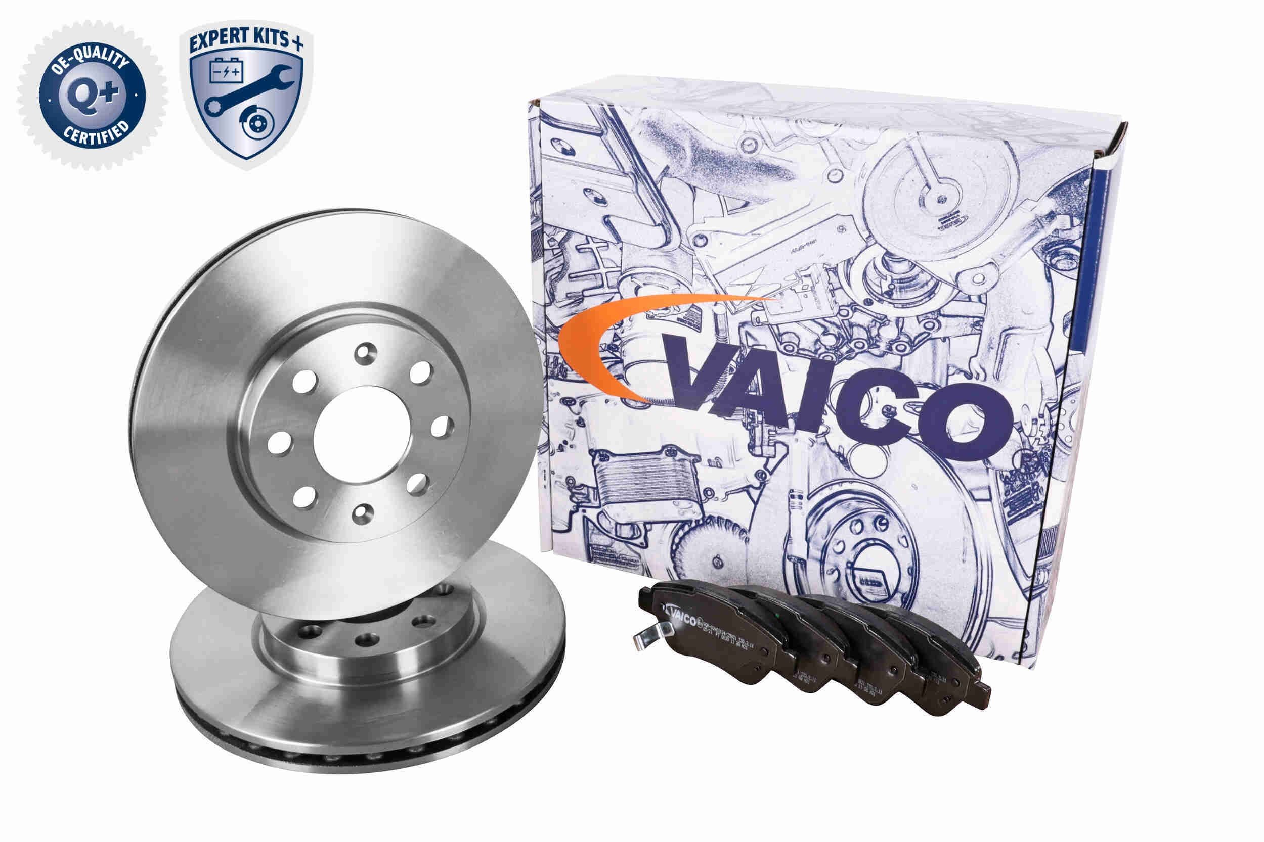 VAICO V40-1614: Bremseskiver og klodser EXPERT KITS + foraksel, Ø: 257mm, ventileret, med bremseskive og -belægning