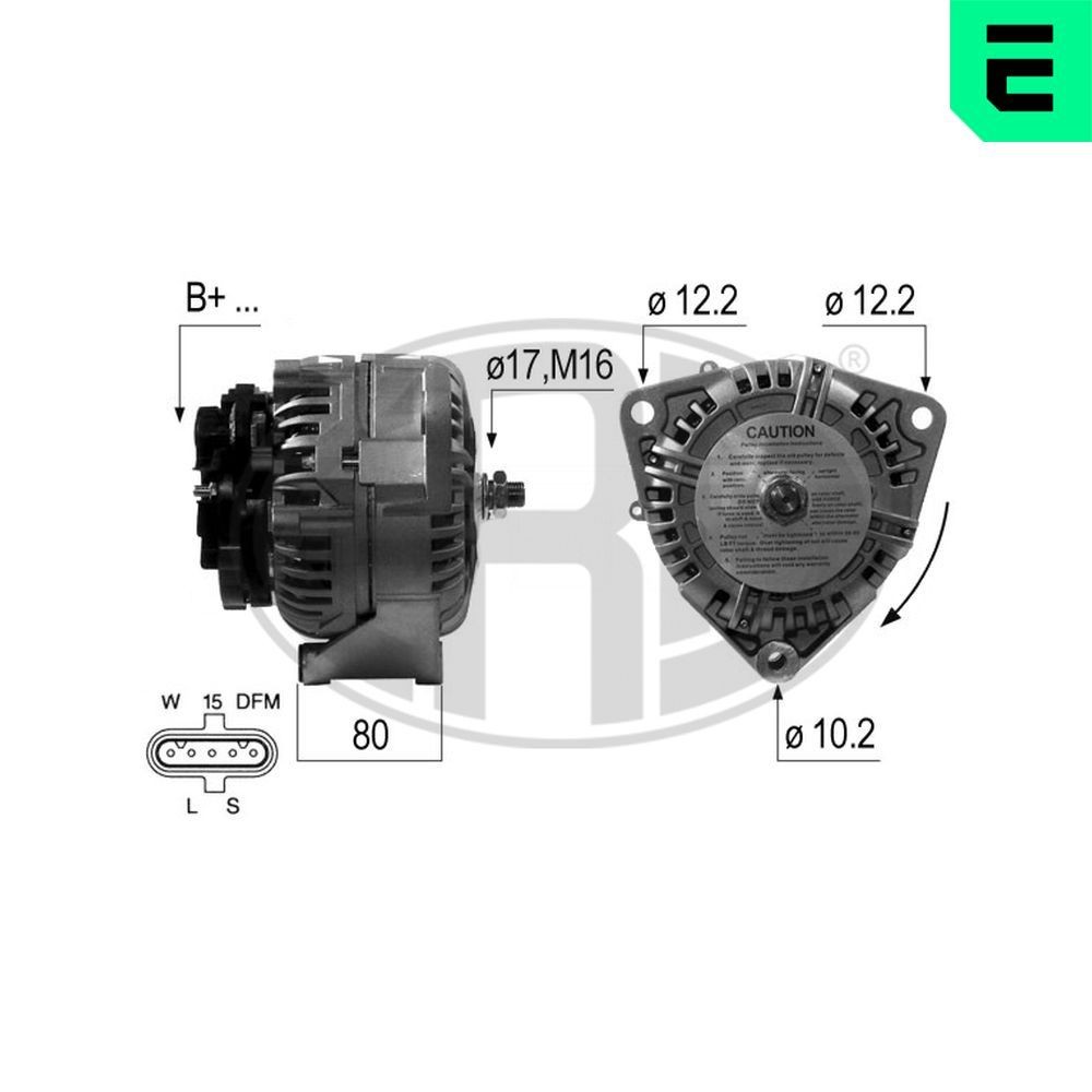 ERA 210673A: Laturi 100A