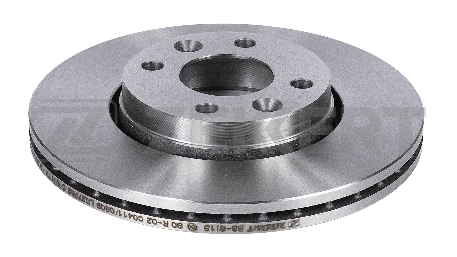 ZEKKERT BS-6115: Disco de freno Ø: 258mm, ventilado, Ø: 258mm