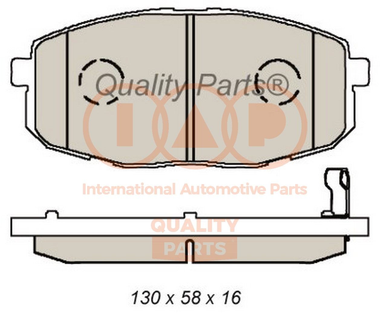 IAP QUALITY PARTS 704-21100G: Piduriklotsid Esisild