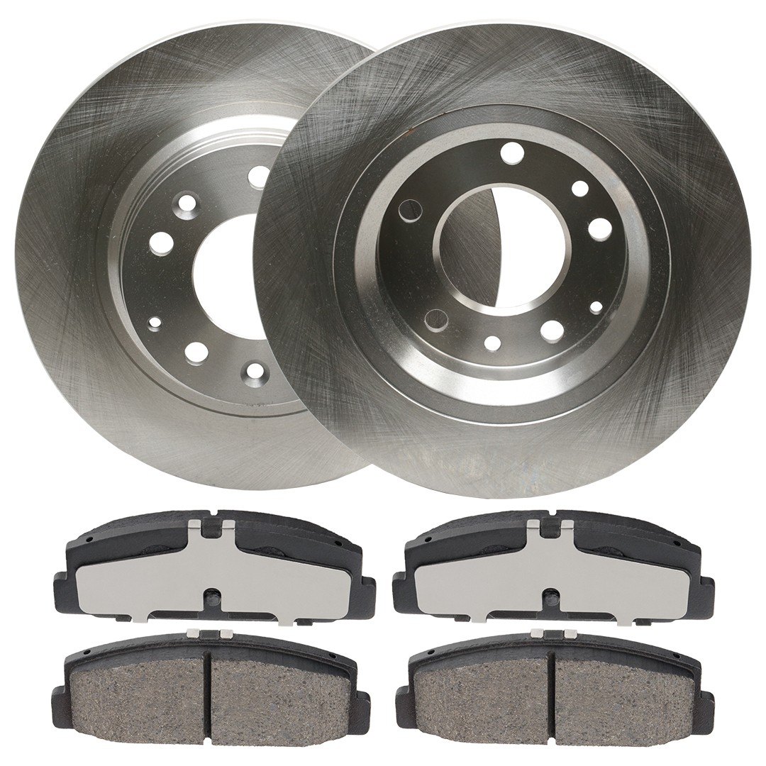 RIDEX 3405B0352: Disques et plaquettes de freins Essieu arrière, Ø: 279,7mm, plein