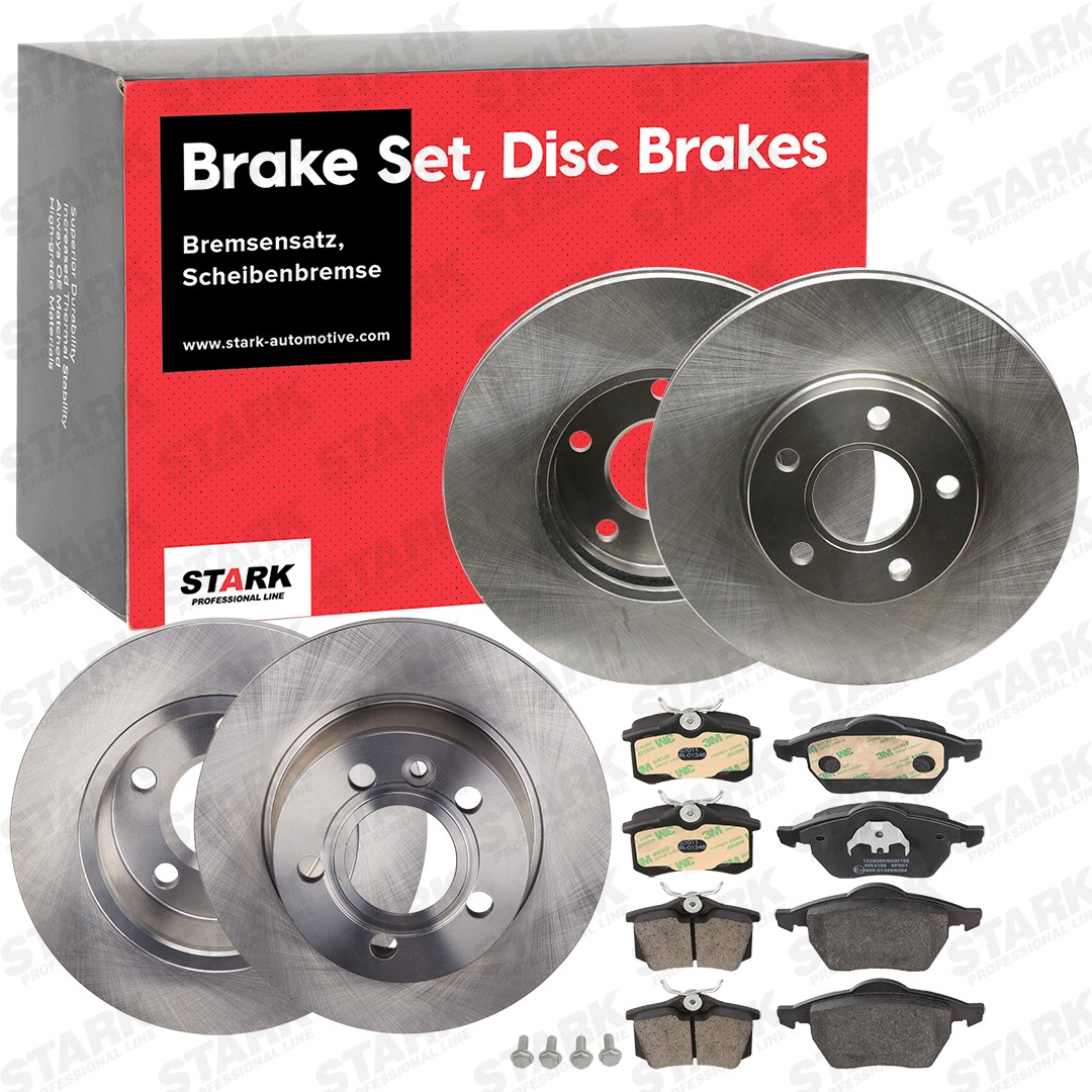 STARK SKBK-1090379: Souprava brzd, koutocova brzda Zadní náprava, přední osa, R: 288mm, plný, větráno