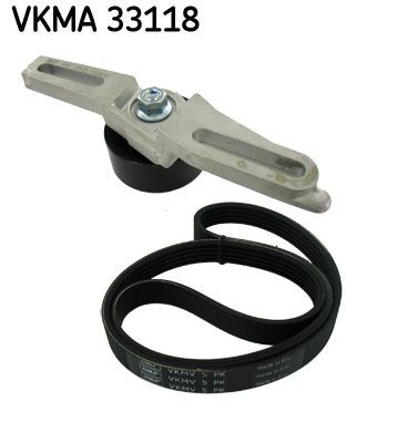 SKF VKMA 33118: V formos rumbuotas diržas, komplektas