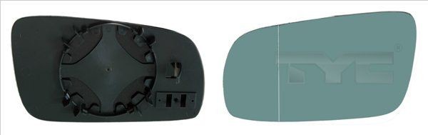 TYC 337-0296-1: Vetro specchio, specchio esterno Sx