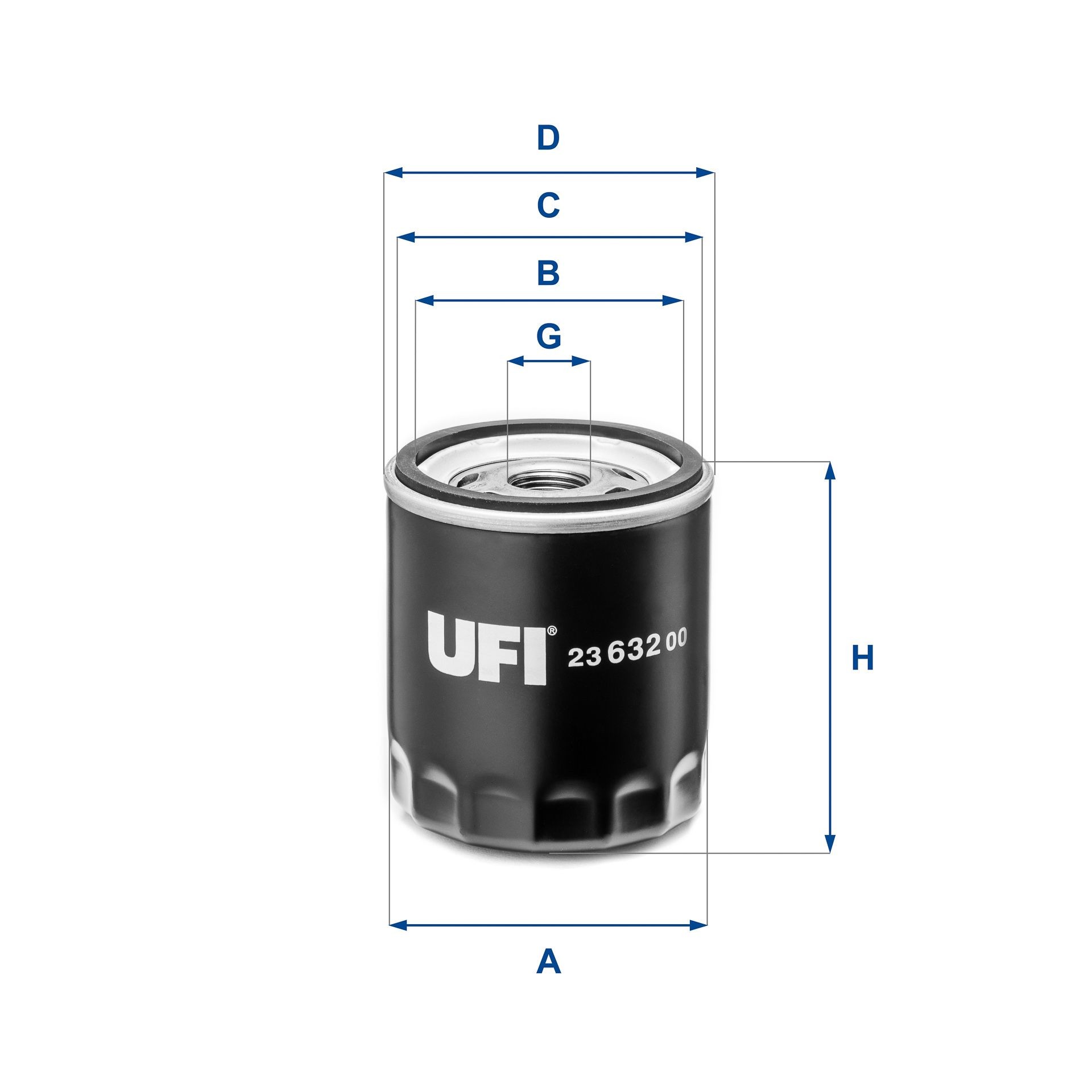 UFI 23.632.00: Filtro olio