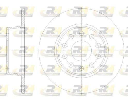 ROADHOUSE 62098.00: Piduriketas Tagasild, Ø: 272mm, täis, Ø: 272mm