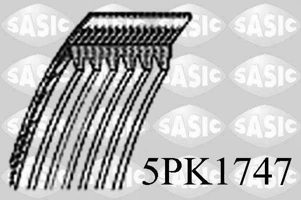 SASIC 5PK1747: Courroie Poly-V 1747mm, Nombre de gorges: 5