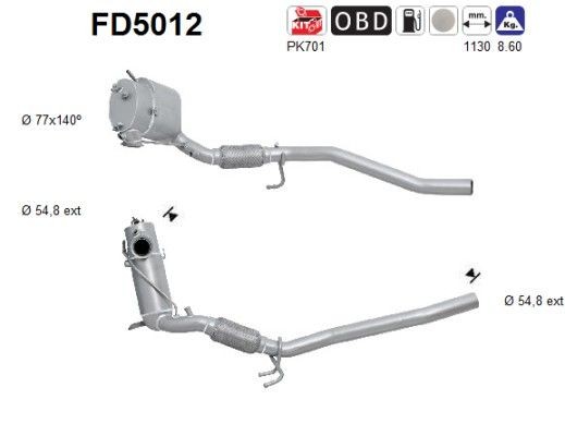 AS FD5012: Tahmafilter