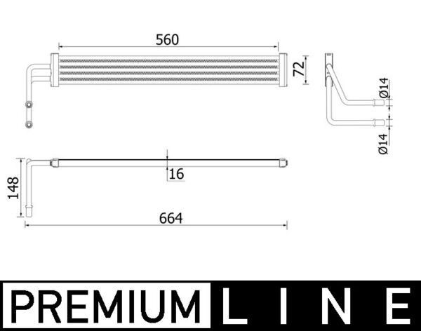 MAHLE ORIGINAL CLC 97 000P: Chladič oleje, řízení