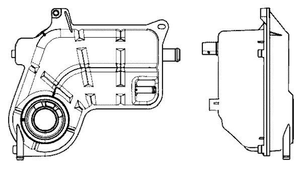 MAHLE ORIGINAL CRT 25 000S: Ausgleichsbehälter BEHR ohne Deckel