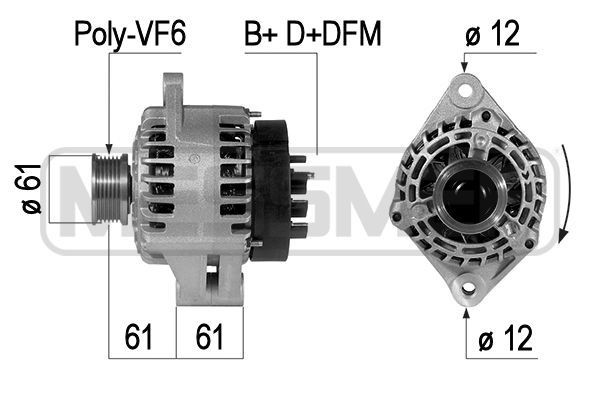 MESSMER 210325A: Alternatore 130A