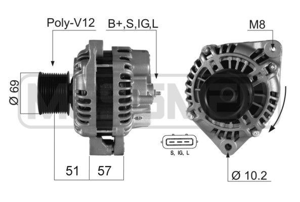 MESSMER 210341A: Laturi 90A