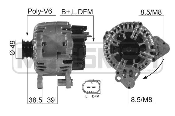 MESSMER 210544A: Alternatore 110A