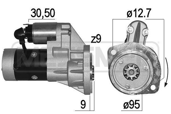 MESSMER 220003A: Motorino avviamento 2,5KW