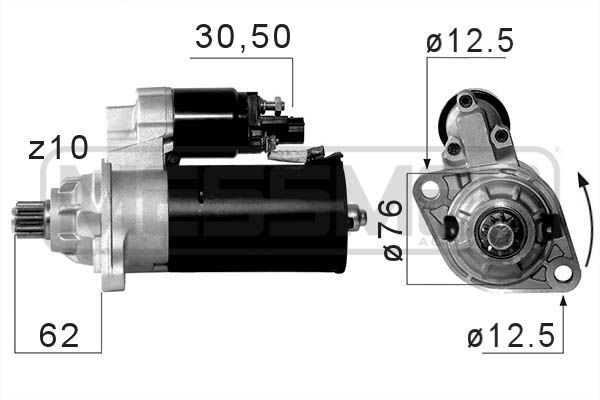MESSMER 220661A: Motorino avviamento 2,2KW