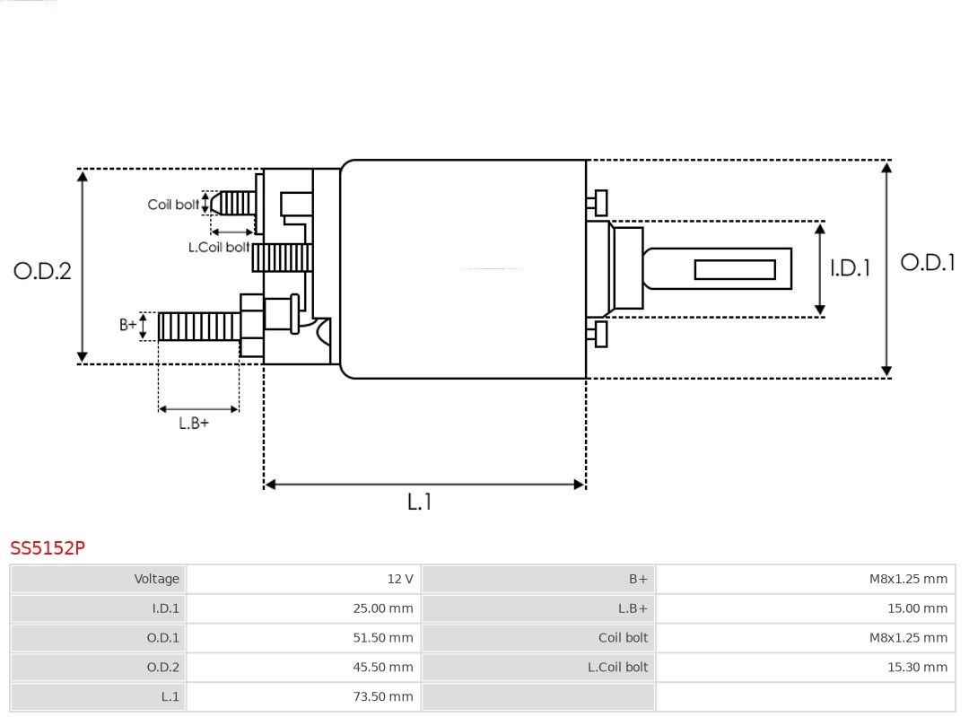 AS-PL S0062SR: Rozrusznik Brand new AS-PL Starter motor 0001231002 1,10kW