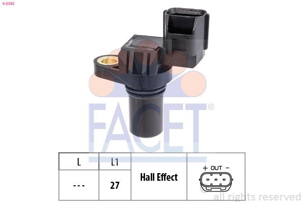FACET 9.0585: Senzor impulsuri, arbore cotit Made in Italy - OE Equivalent