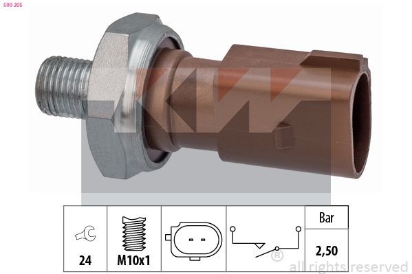 KW 500 205: Olietrykskontakt Made in Italy - OE Equivalent