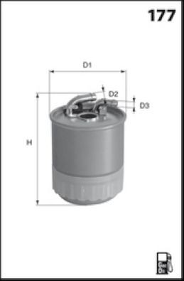 MISFAT M660: Brandstoffilter