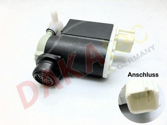 DAKAtec 40054W: Pompa acqua lavaggio, Pulizia cristalli per pulizia parabrezza, per pulizia lunotto