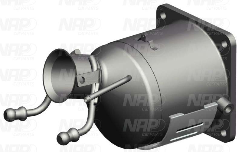 NAP carparts CAK10485: Katalüsaator koos paigaldus-/kinnitusmaterjaliga
