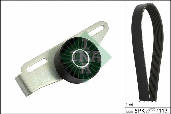 INA 529 0441 10: Set curea transmisie cu caneluri