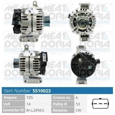 MEAT & DORIA 5510023: Laturi 105A