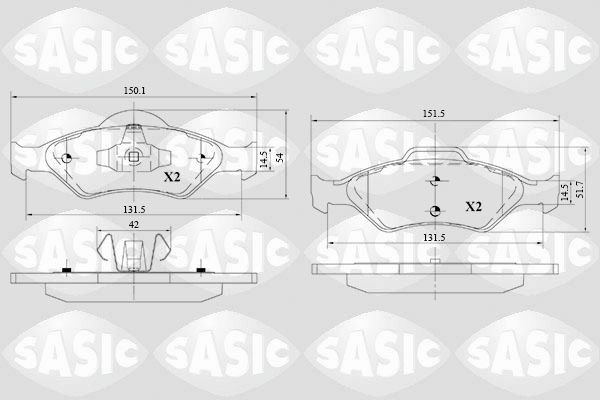 SASIC 6216121: Piduriklotsid Esisild