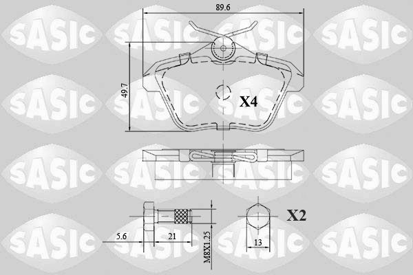 SASIC 6216128: Piduriklotsid Tagasild