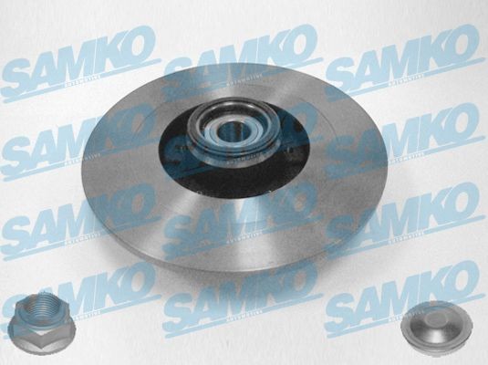 SAMKO R1047PCA: Piduriketas LPR HUB BRAKE DISC LINE Ø: 290mm, täis, Ø: 290mm, koos lisadega, koos rattalaagri komplektiga