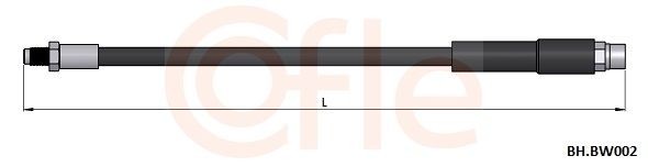COFLE 92.BH.BW002: Спирачен маркуч 330mm