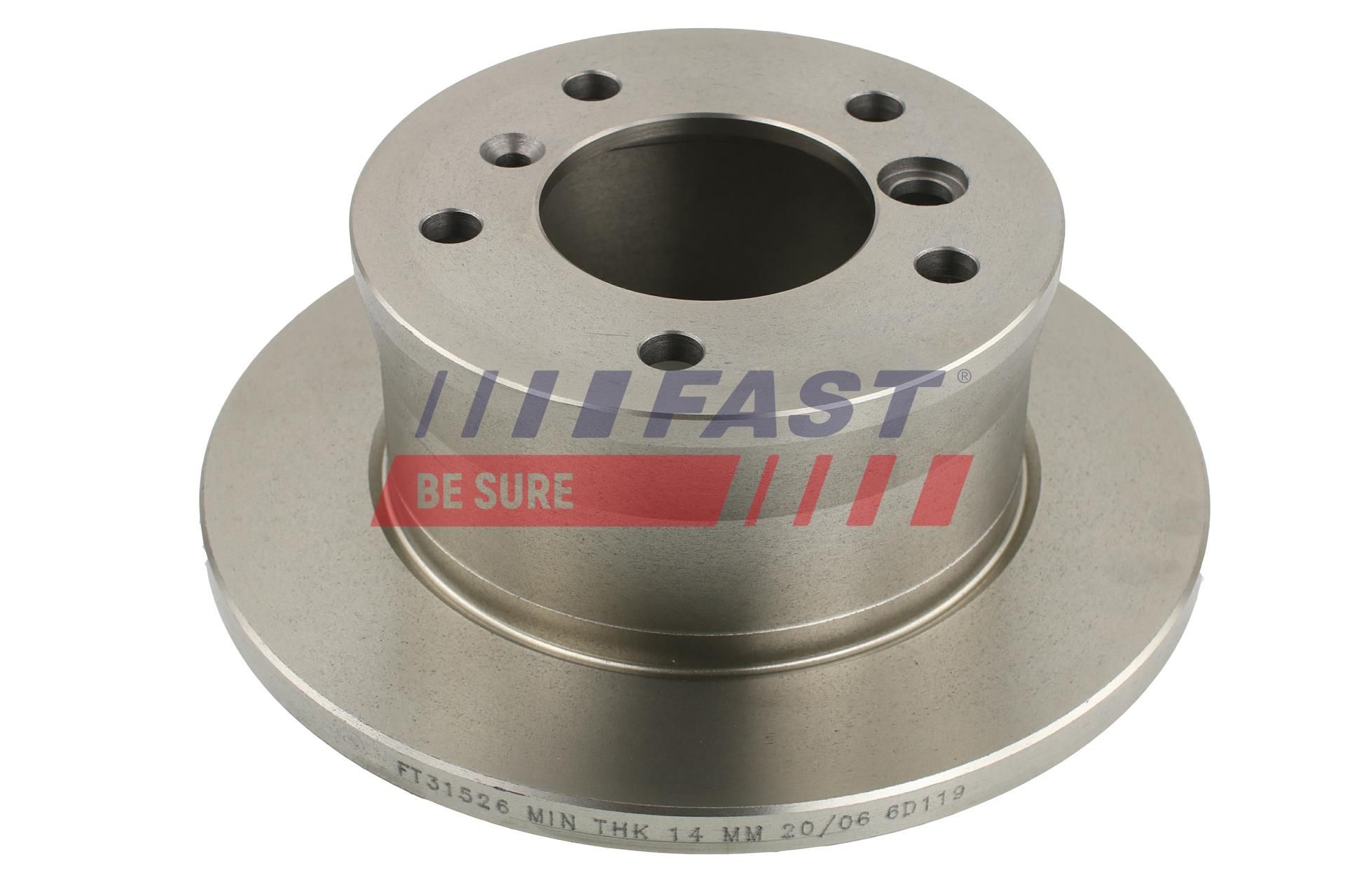 FAST FT31526: Piduriketas Tagasild, Ø: 272mm, täis, Ø: 272mm, koos kruvidega