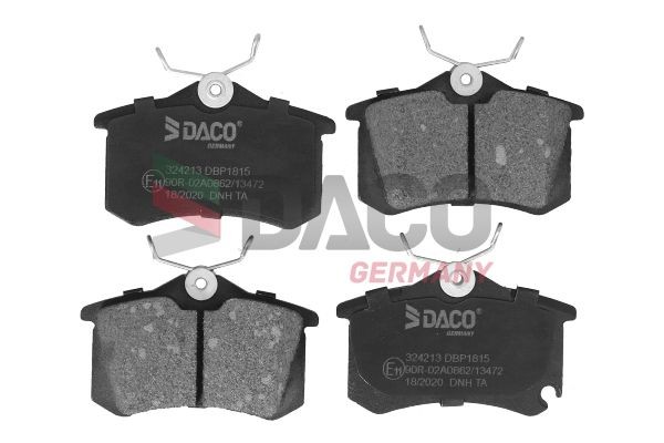 DACO Germany 324213: Sada brzdových destiček, kotoučová brzda Šrouby třmenů
