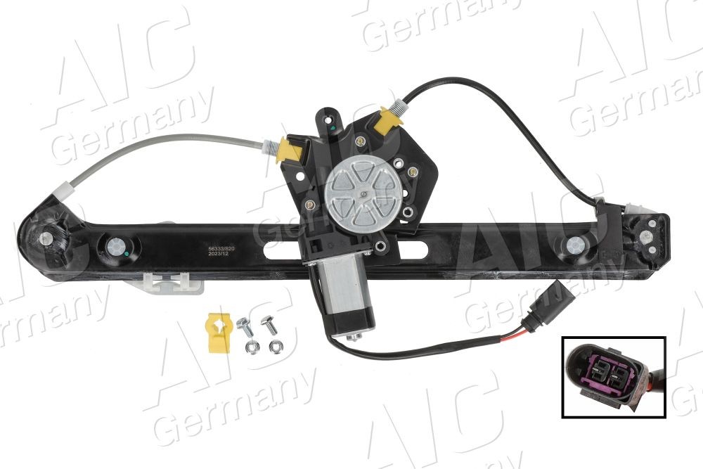 AIC 56333: Rudehejs Original AIC-kvalitet bagved til venstre, elektrisk, med elektronisk motor