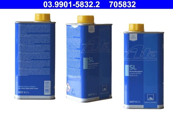 ATE 03.9901-5832.2: Brzdová kapalina SL DOT 4