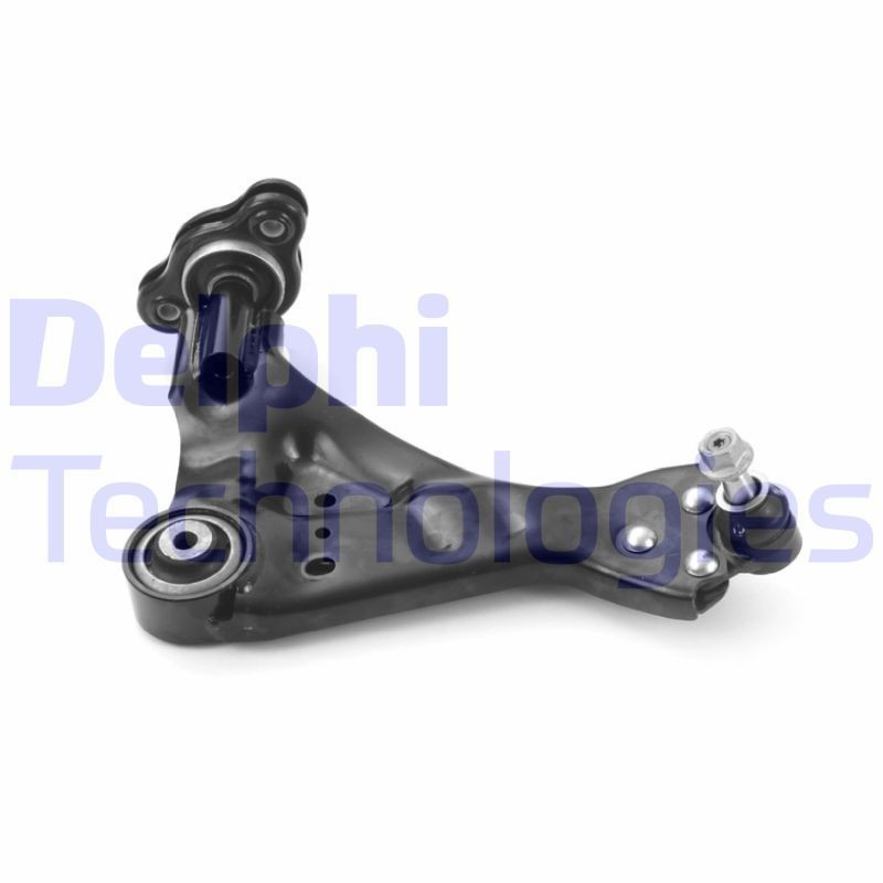 DELPHI TC3907: Bras de suspension Essieu avant droit, inférieur, Tôle d'acier, avec rotule de suspension
