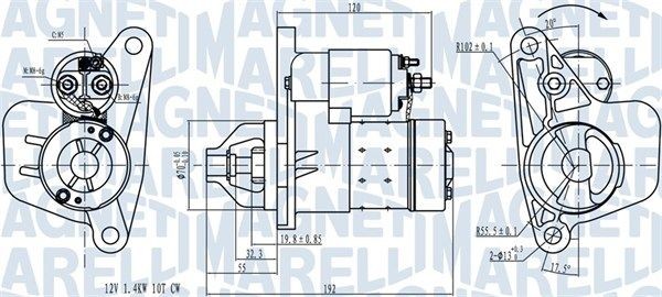 MAGNETI MARELLI 063721418010: Motorino avviamento 1,4KW